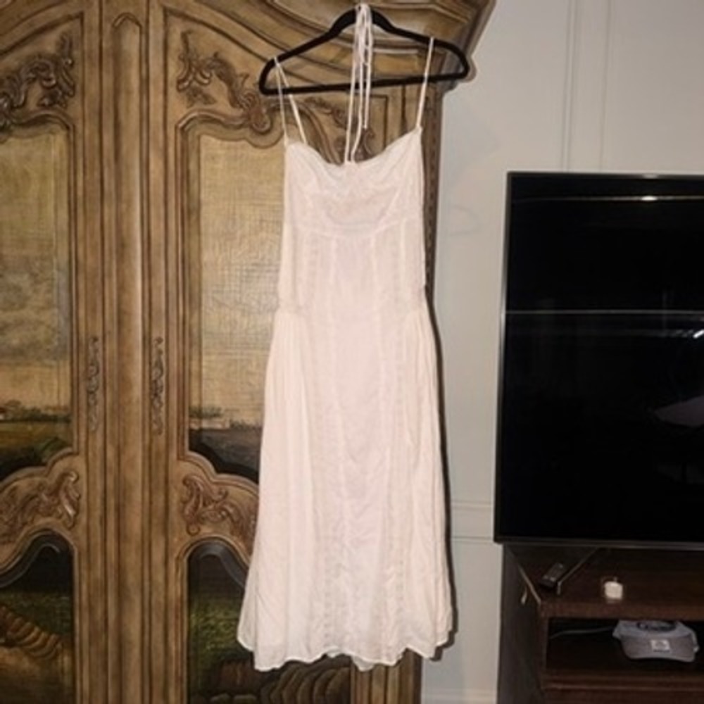 Anthropologie Forever That Girl Lace Midi Dress M Women White Boho BNWT